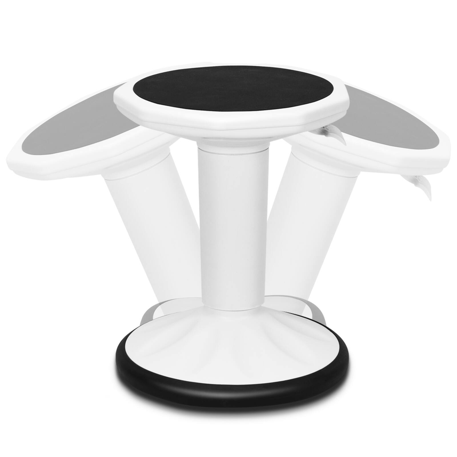 Alt View 8. Ecooso - Adjustable-Height Wobble Stool Chair for Standing Desk, Active Sitting Balance Seat, Office - Gray.