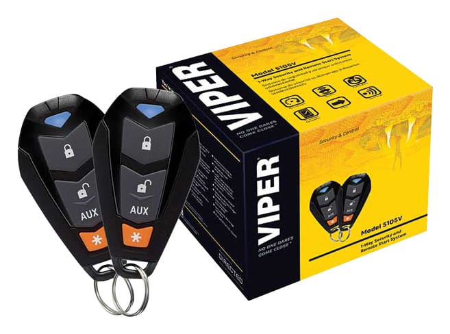 Front. Viper - 1-Way Security and Remote Start System - Black.