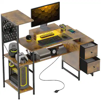 Alt View 1. Homcom - Modern Simple Large Computer Desk, 70.9" Long Home Office Desk for Two Person - Black.