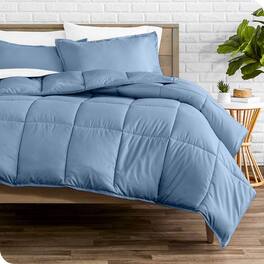 Hivvago - King/Cal King Size All Season Super Soft Down Alternative Comforter Set - Blue