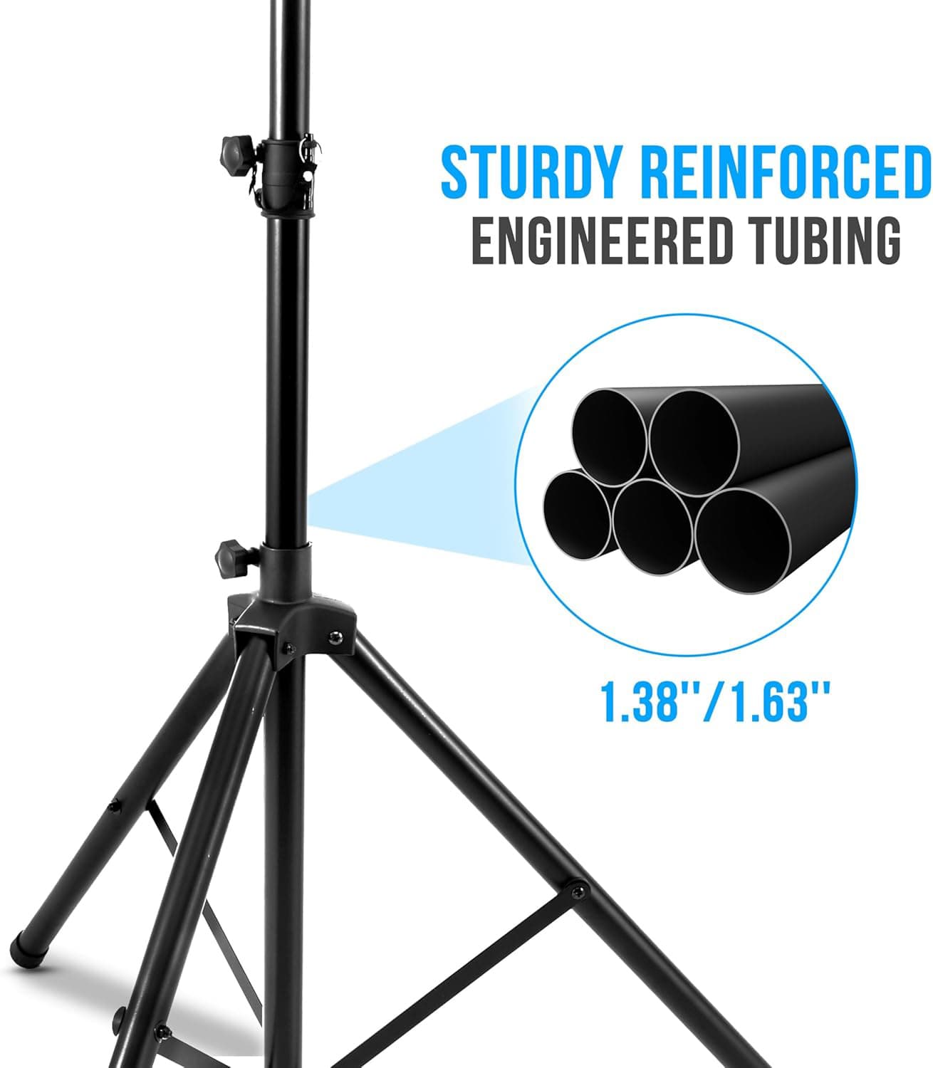 STURDY REINFORCED ENGINEERED TUBING  
1.38"/1.63"