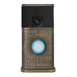 Michael Healy - Multilingual Video Doorbell Cover (Ring Battery Doorbell 2024 Release) - Antique Brass