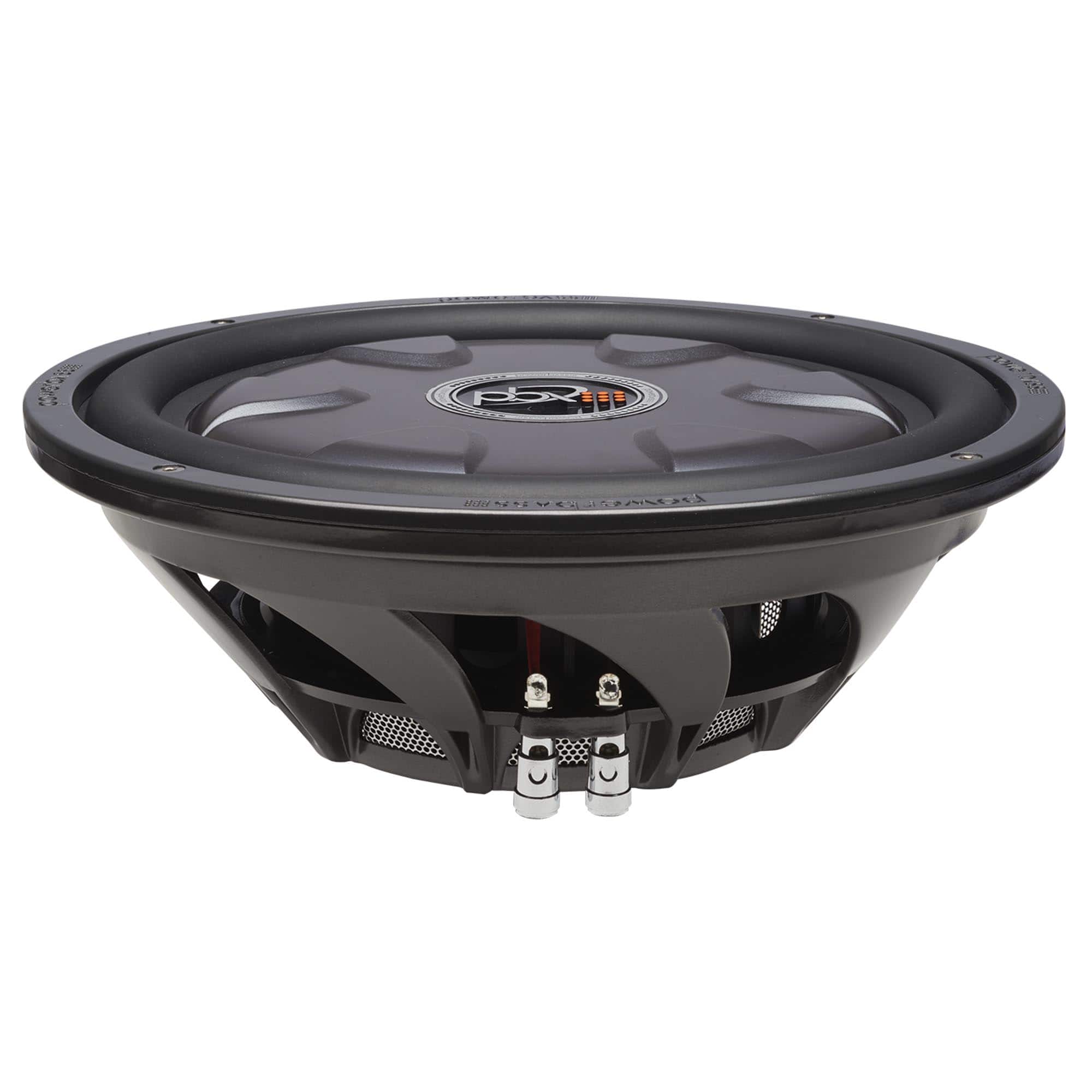 Powerbass - XL-1240TD - 12" Dual 4-Ohm Shallow Mount Subwoofer - Black/Gray