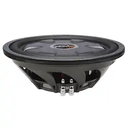 Powerbass - XL-1240TD - 12" Dual 4-Ohm Shallow Mount Subwoofer - Black/Gray