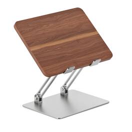 HongFei - Branch Adjustable Laptop Stand - Portable Wooden Laptop Riser with Customizable Height & Angle - Foldable - Secure - Walnut