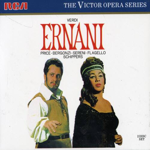 RCA THE VICTOR OPERA SERIES VERDI ERNANI PRICE BERGONZI SERENI FLAGELLO SCHIPPERS 2 DISC SET