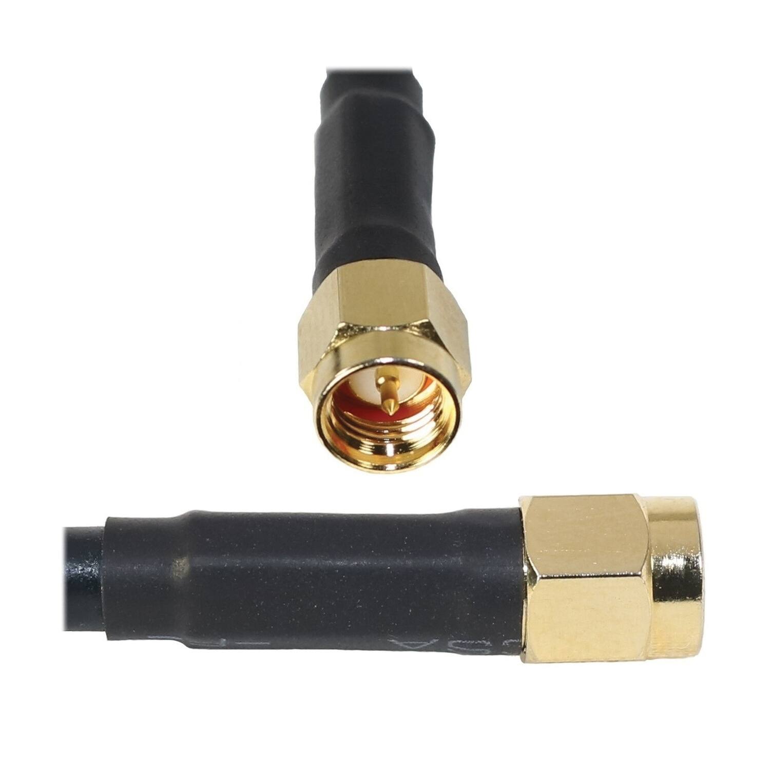 Alt View 2. Tram - NMO 3/4-Inch Hole Mount RG58 Cable SMA-Male Connector - Black.