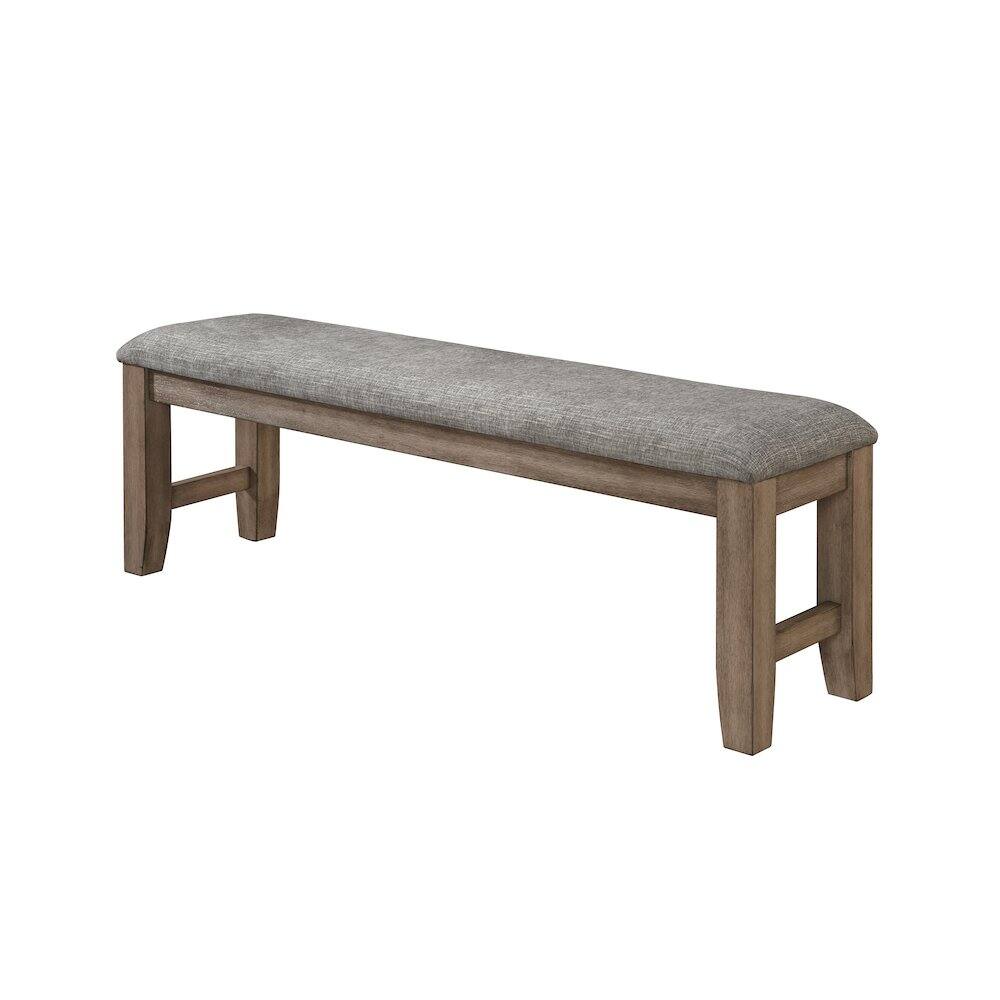 Front. New Classic Furniture - Harrisburg Wood Dining Bench - Brown.