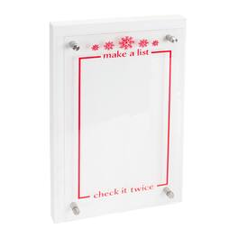 BreeBe - Christmas List Acyrlic Sign 15.5"L - Red, White