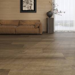 Dotfloor - 62.6"x9" SPC Composite Flooring; 5 Planks/Box (19.56 sq. ft/Box); 8mm Thick with ; 30 mil Wear Layer; - Sunset Vintage
