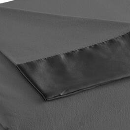Shavel Home Products - Micro Flannel All Seasons Lightweight Sheet Blanket - Charcoal