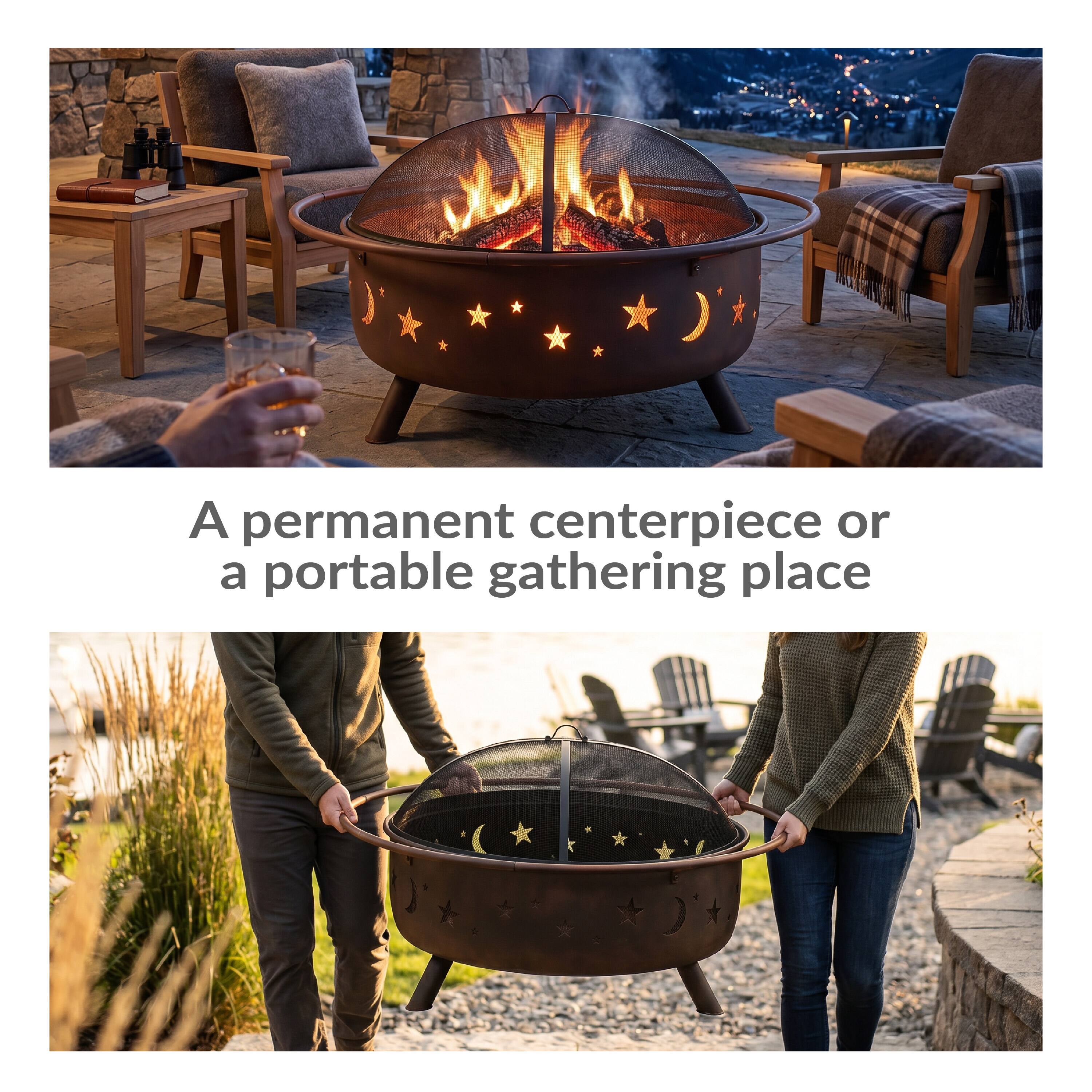 A permanent centerpiece or a portable gathering place