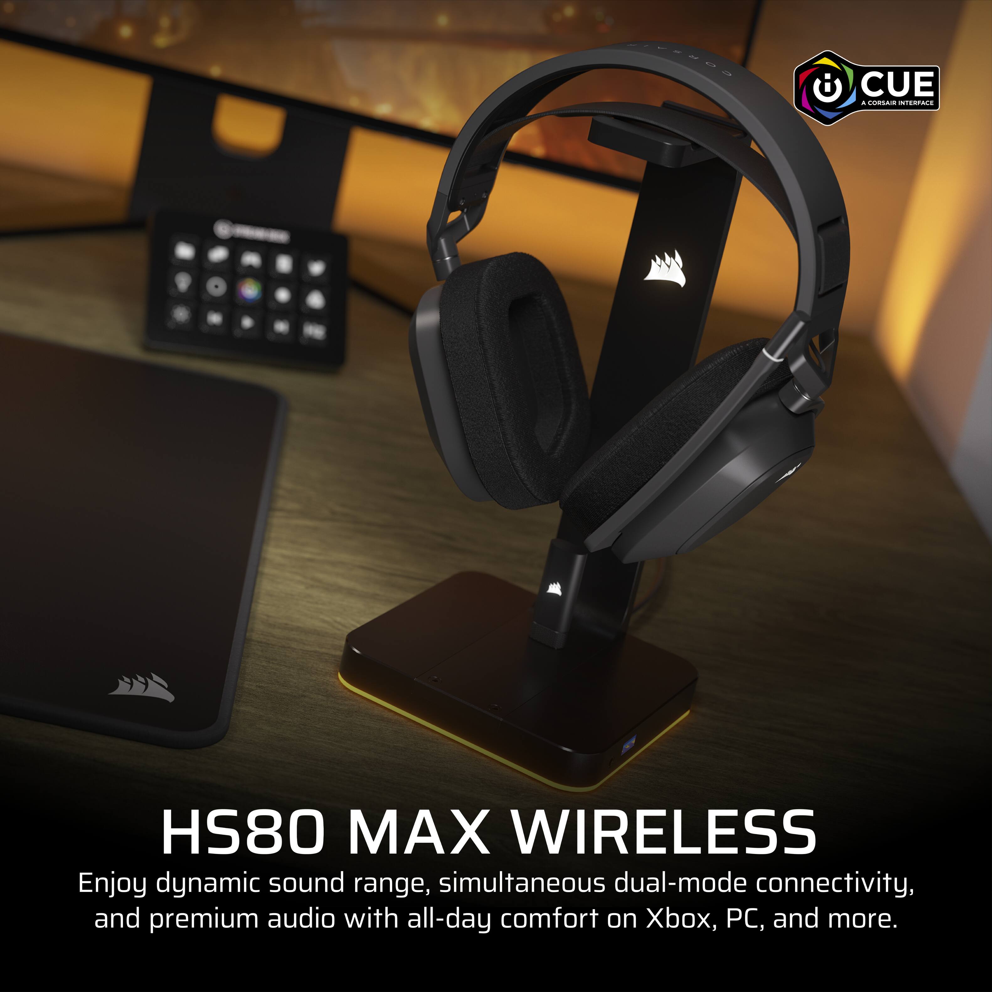 HS80 MAX WIRELESS

Enjoy dynamic sound range, simultaneous dual-mode connectivity, and premium audio with all-day comfort on Xbox, PC, and more.