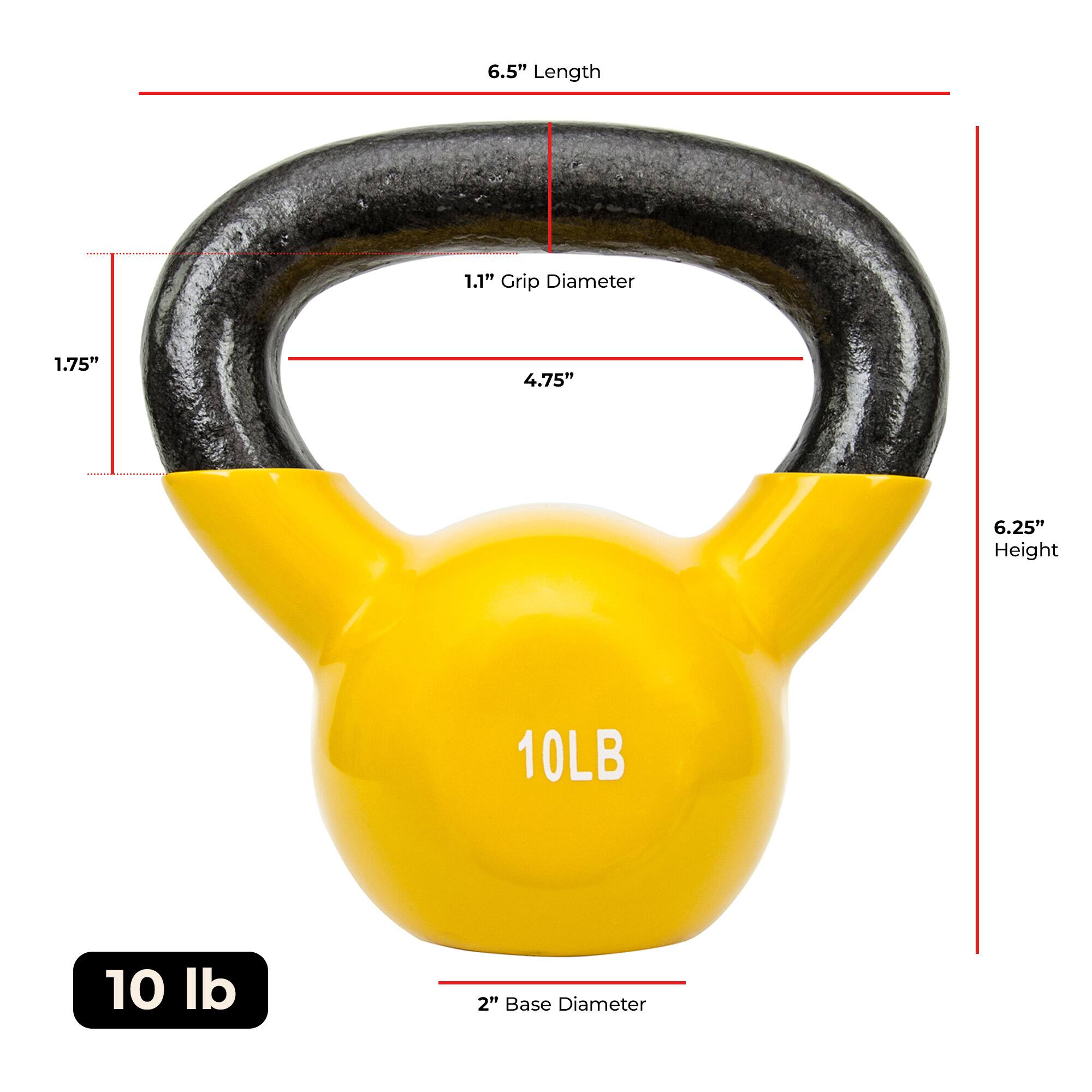 6.5" Length  
1.1" Grip Diameter  
1.75"  
4.75"  
6.25" Height  
10LB  
10 lb  
2" Base Diameter