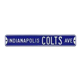 Authentic Street Signs - Royal Indianapolis Colts 6" x 36" Steel Street Sign - Blue