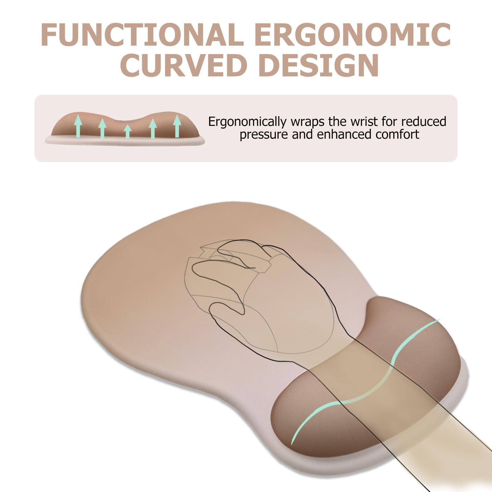 FUNCTIONAL ERGONOMIC CURVED DESIGN

Ergonomically wraps the wrist for reduced pressure and enhanced comfort