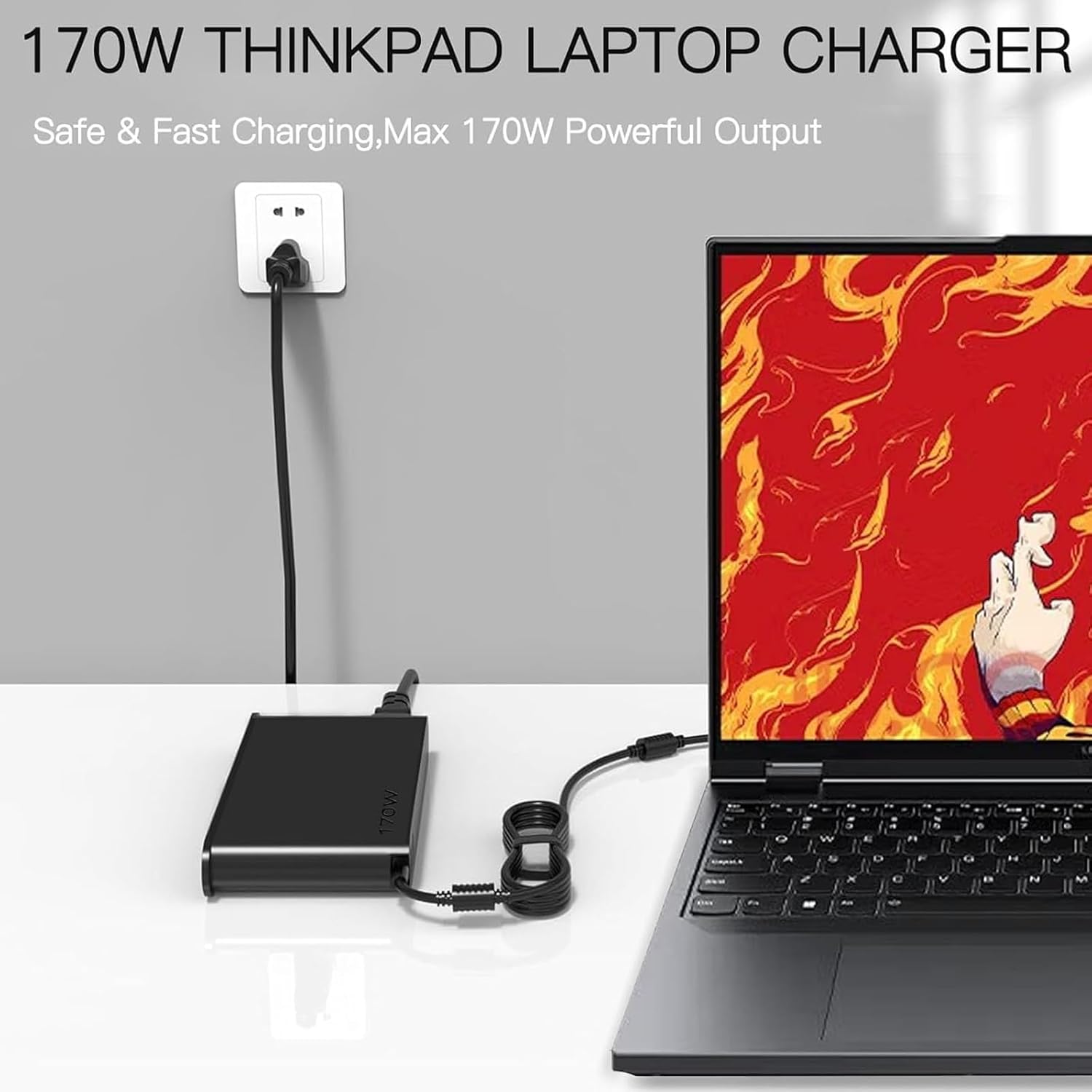 170W THINKPAD LAPTOP CHARGER  
Safe & Fast Charging, Max 170W Powerful Output