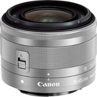 Canon - EF-M 15-45mm f/3.5-6.3 IS STM Standard Zoom Lens for EOS M Series Cameras - Silver - Angle_Zoom