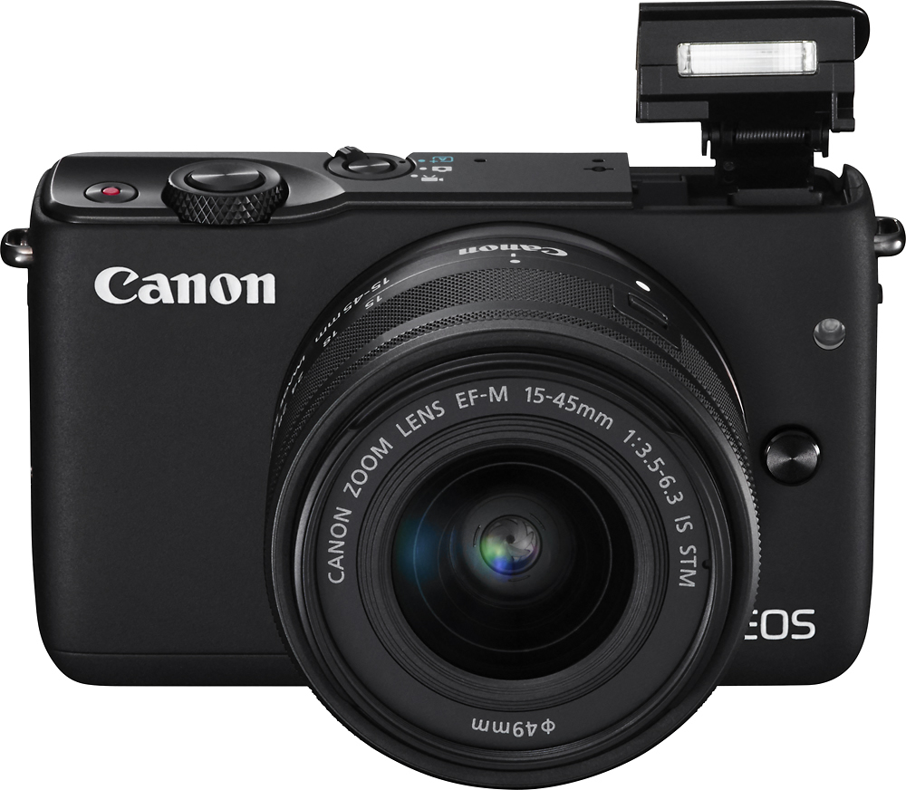 Best Buy: Canon EOS M10 Mirrorless Camera with 15-45mm Lens Black