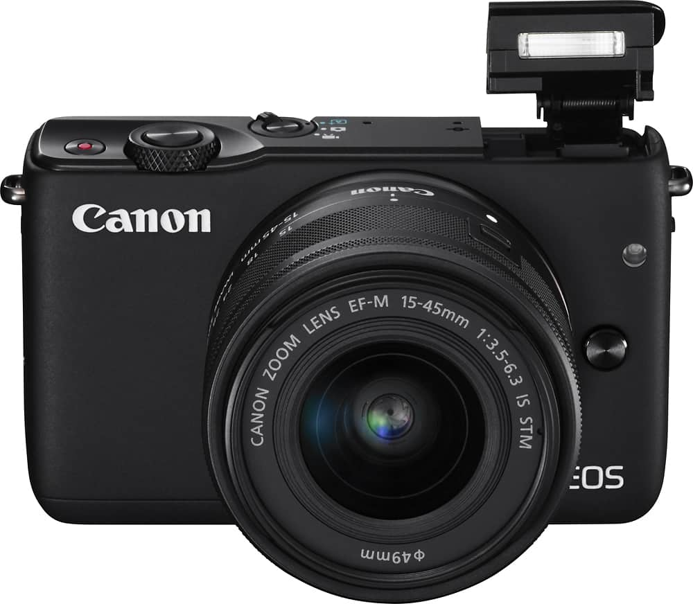 Best Buy: Canon EOS M10 Mirrorless Camera with 15-45mm Lens Black 