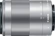 Canon - EF-M 55-200mm f/4.5-6.3 IS STM Telephoto Zoom Lens for Canon EOS M Series Cameras - Silver - Larger Front
