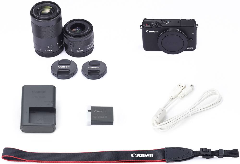 Best Buy Canon EOS M10 Mirrorless Camera with 1545mm and 55200mm