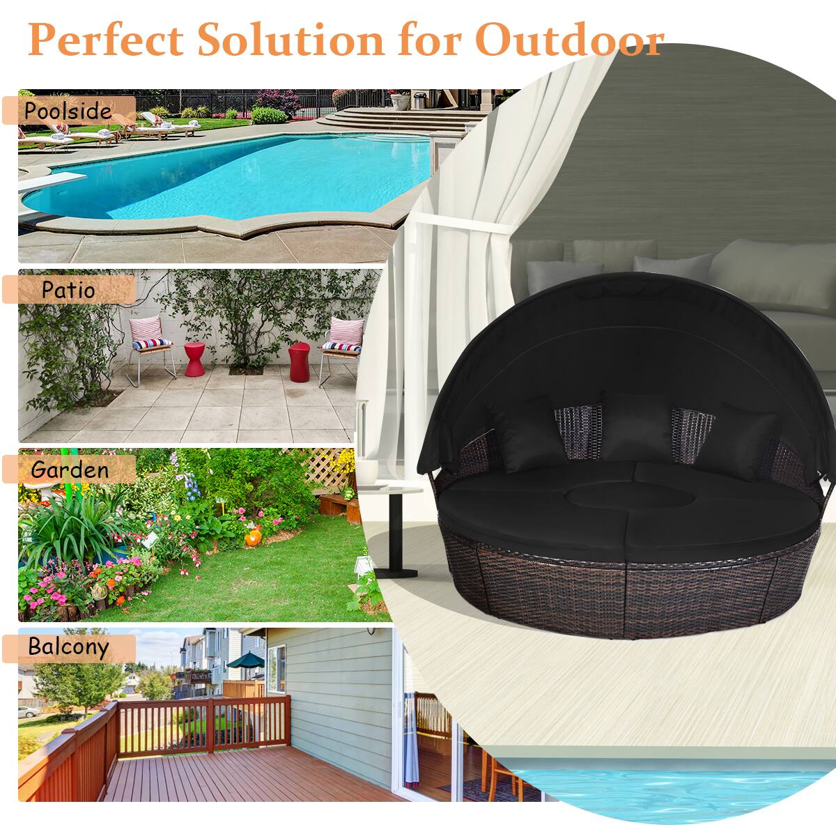 Perfect Solution for Outdoor Poolside Patio Garden Balcony