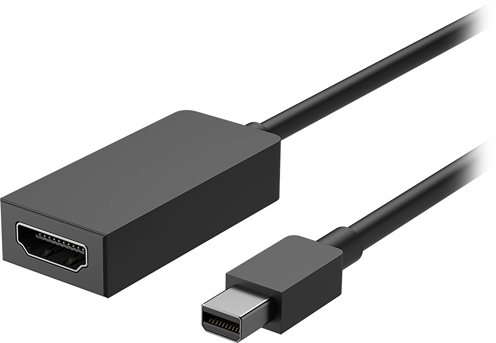 Mini DisplayPort-to-HDMI Adapter for Microsoft Surface 3, Surface 3 and 4 and Surface Book Black F6U-00020 - Best Buy