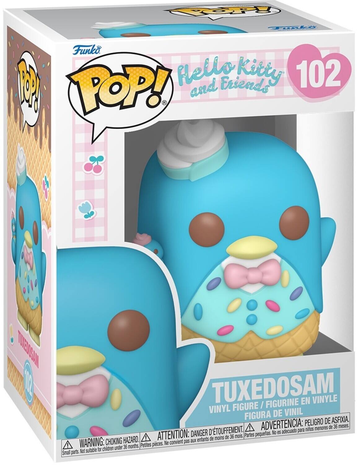 Hello Kitty and Friends 102 POP! and R TUXEDOSAM EL TUXEDOSAM FIGURINE EN VINYLE VINYL FIGURE / FIGURA DE VINIL PELIGRO DE ASFIXIA. D'TOUFFEMENT. ADVERTENCIA: para nios menores de 36 meses. DANGER pequeas. No es adecuado HAZARD. A ATTENTION: XUS enfants de moins de 36 mois. Partes I WARNING: CHOKING Petites pieces. Ne convient pas children under 36 months. Not suitable for Small parts.