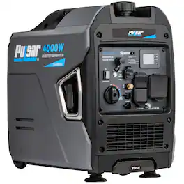 Pulsar - GX400BN 4000W Portable Dual Fuel Inverter Generator Ultra Quiet RV Ready Parallel Capable Wheels CO Sensor