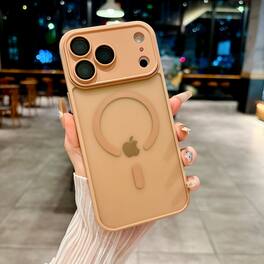 UUCOVER - For Apple iPhone 17 Pro Max Magnetic Case with Built-in Camera Lens Protector Cover, Compatible with MagSafe Matte Cover - Desertgold