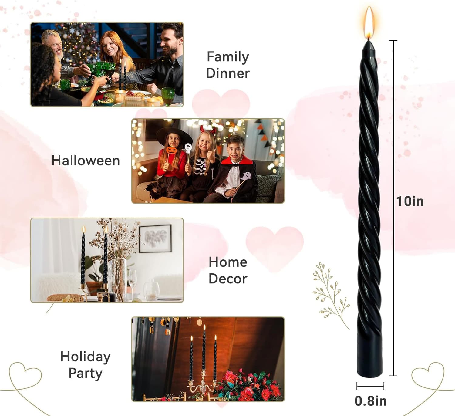 Family Dinner Halloween Home Decor Holiday Party  
10in  
0.8in