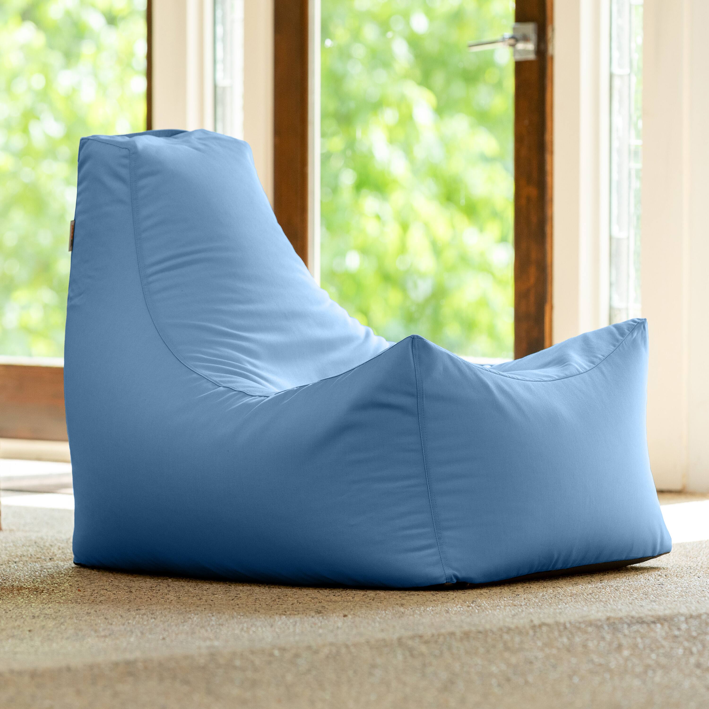 Alt View 1. Jaxx - Jaxx Juniper Outdoor Bean Bag Patio Chair & Poolside Lounge, Ocean Blue - Ocean Blue.
