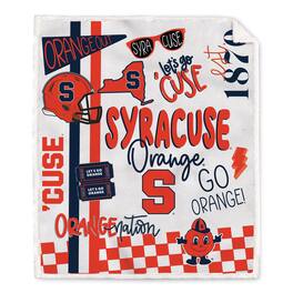Pegasus - Syracuse Orange 60" x 70" Loco Fan Ultra Cozy Sherpa Blanket - Multicolor