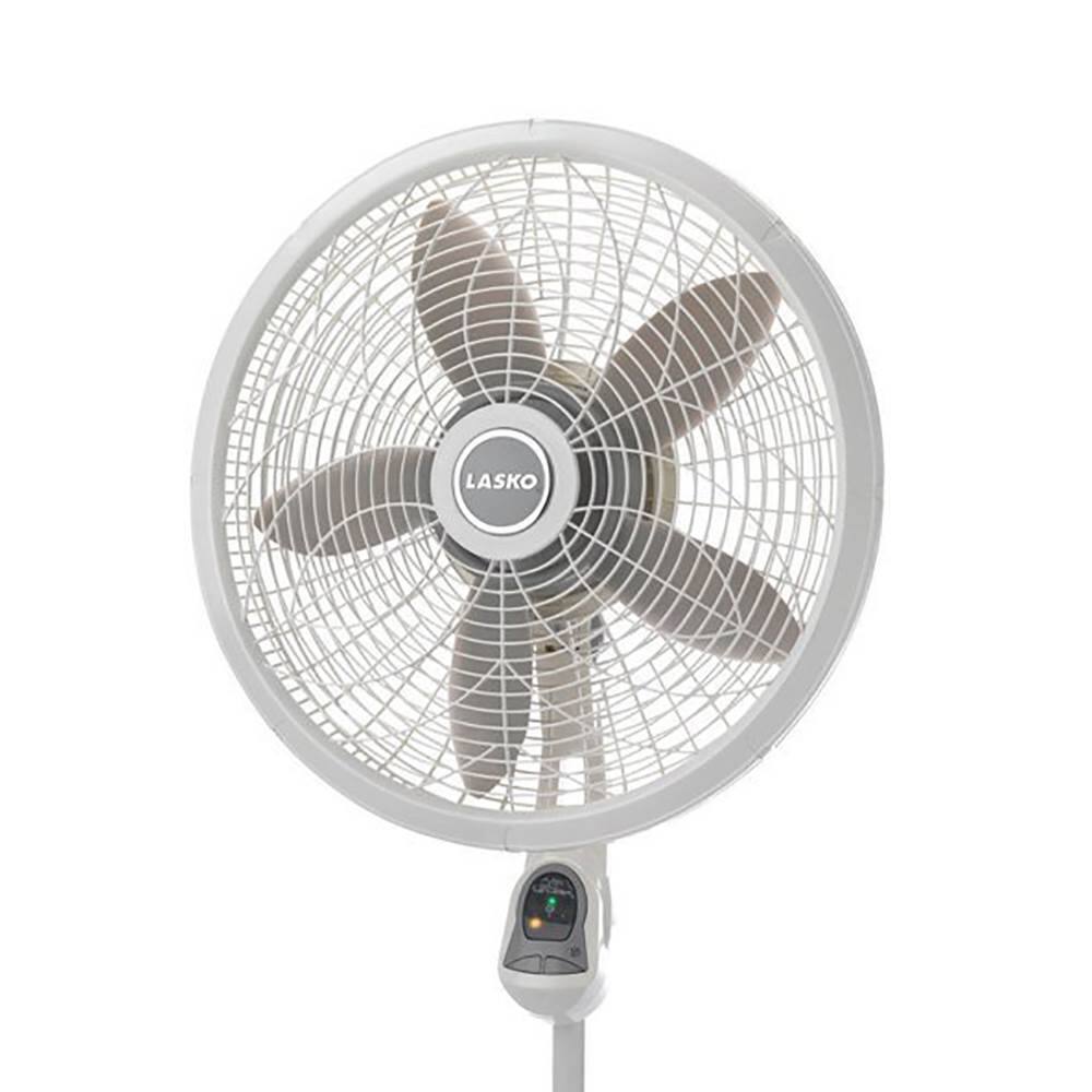 Alt View 3. Lasko - Lasko 18" 3-Speed Elegance and Performance Oscillating Pedestal Fan with Remote - White.