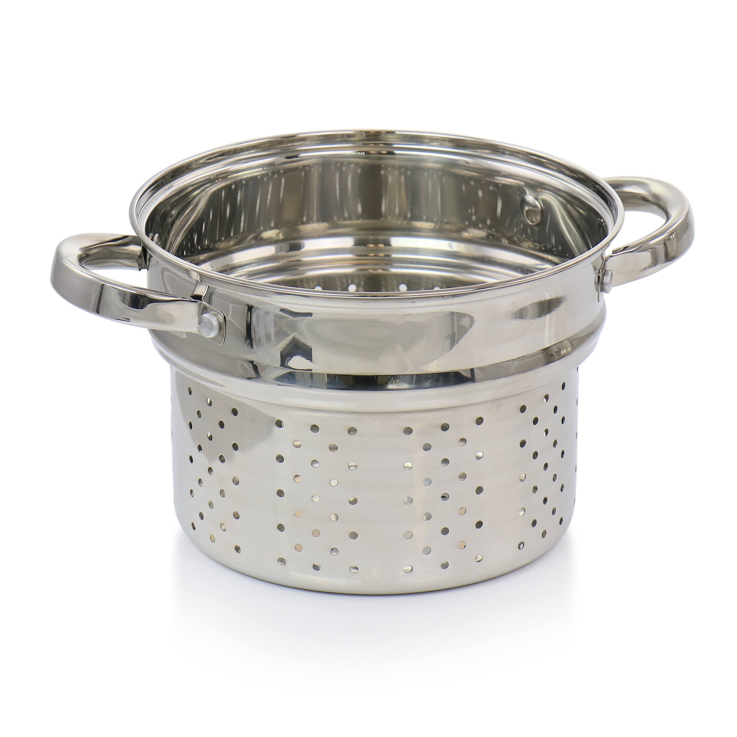 Alt View 2. Oster - Oster Sangerfield 5 Quart Stainless Steel Pasta Pot with Steamer Insert and Basket - Silver.