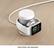 Alt View 12. Techlink - Recharge Portable Charger for Apple Watch™ 38mm and 42mm - White/Silver.