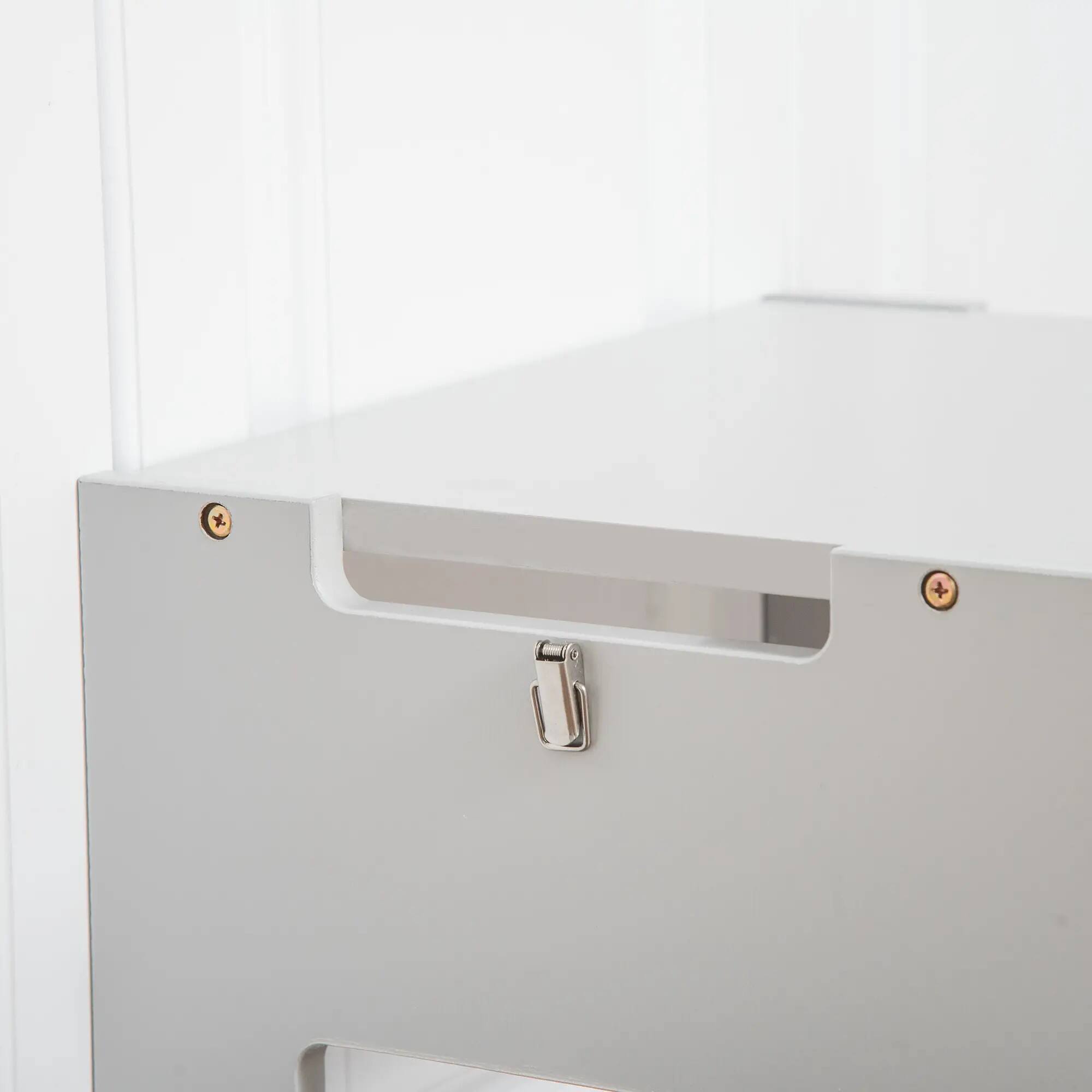 Alt View 5. HONGGE - Kids Kitchen Helper Stool with Chalkboard Convertible Table Design.