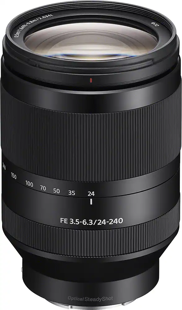Sony - FE 24-240mm f/3.5-6.3 OSS Full-Frame Telephoto Zoom Lens for E-Mount Cameras - Black