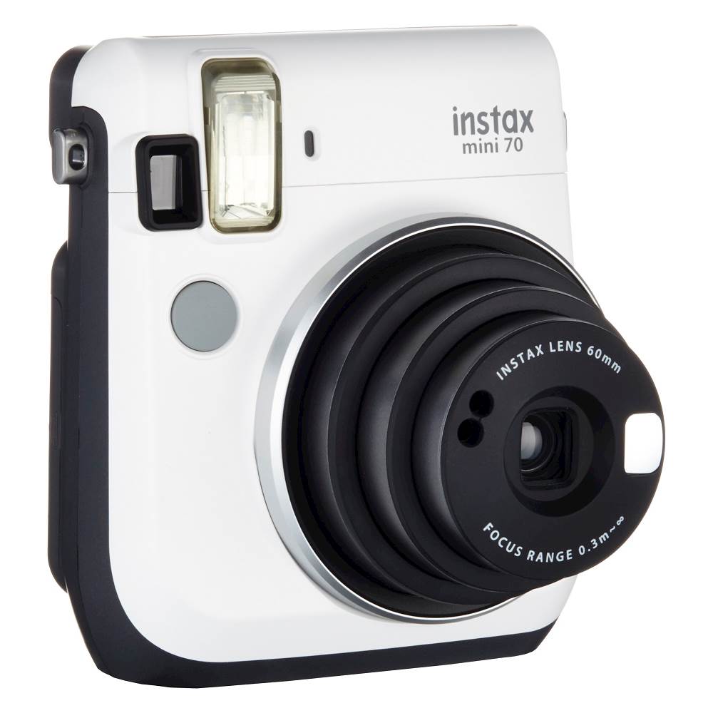 Sluit een verzekering af Plakken Civic Best Buy: Fujifilm instax mini 70 Instant Film Camera Moon White MINI 70  WHITE