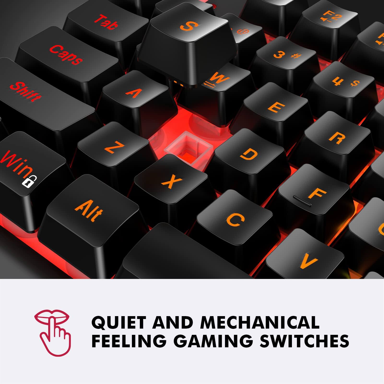 QUIET AND MECHANICAL FEELING GAMING SWITCHES