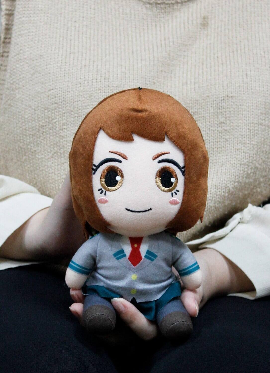 Alt View 3. Great Eastern - Great Eastern - My Hero Academia S2 - 7" Sitting Plush - Ochako Uraraka Seifuku (MHA)   - COLLECTIBLES - Multicolor.