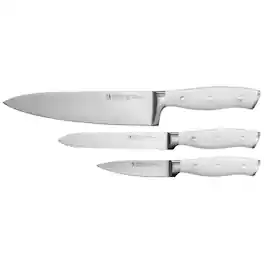 Henckels - Forged Accent 3-pc Starter Knife Set - White Handle - Stainless Steel