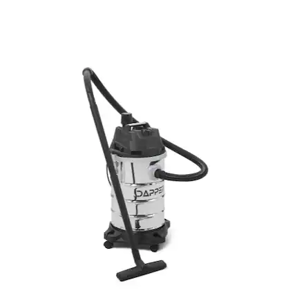 Front. Dapper Supply - 10 Gallon 40 Peak HP Wet Dry Vacuum Stainless Steel Tank 3 in 1 Portable Shop Vacuum for Garage Workshop - Silver.