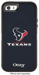 Front Zoom. OtterBox - Defender NFL Series Houston Texans Case for Apple® iPhone® SE, 5s and 5 - Navy Blue/White.