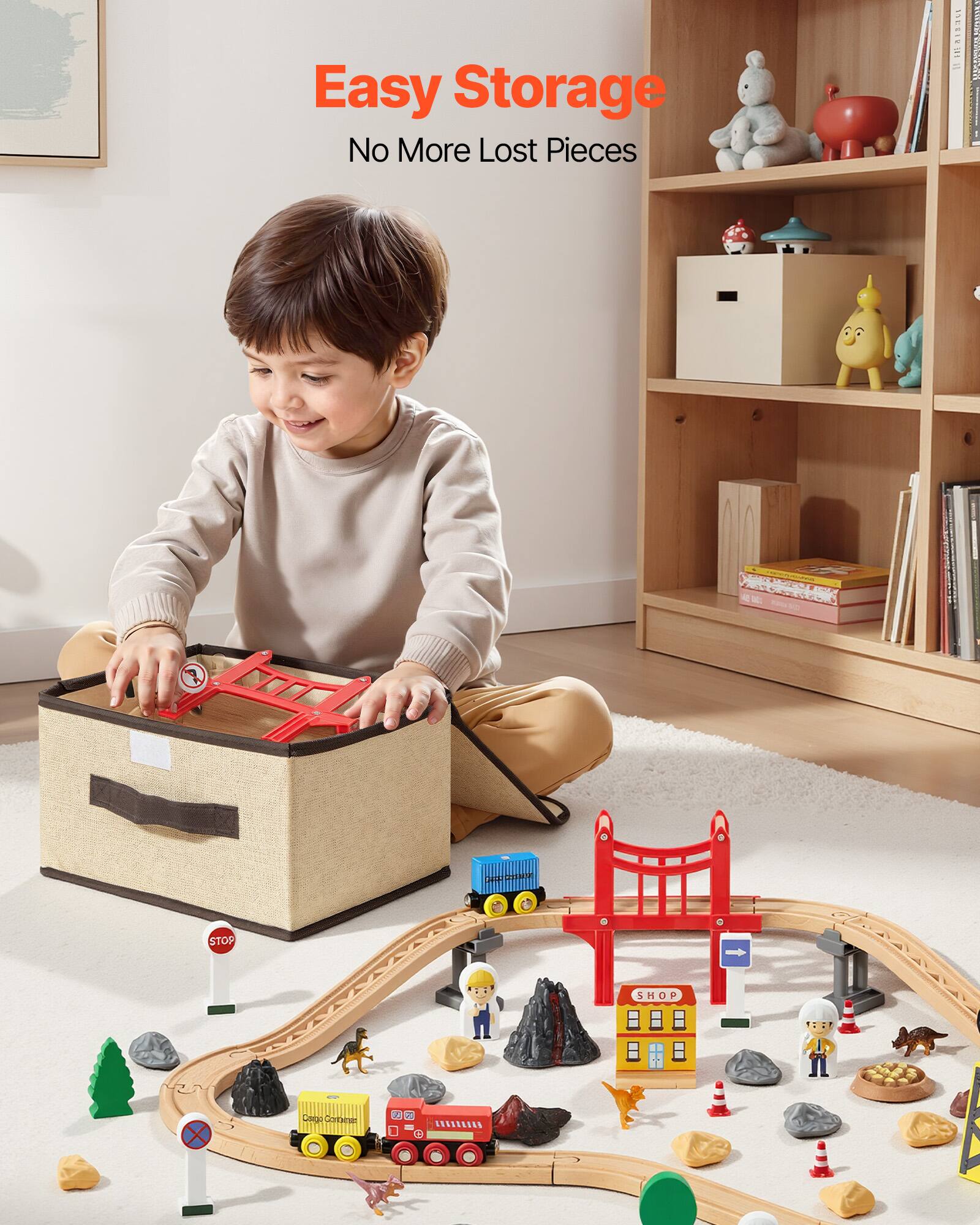 Easy Storage  
No More Lost Pieces