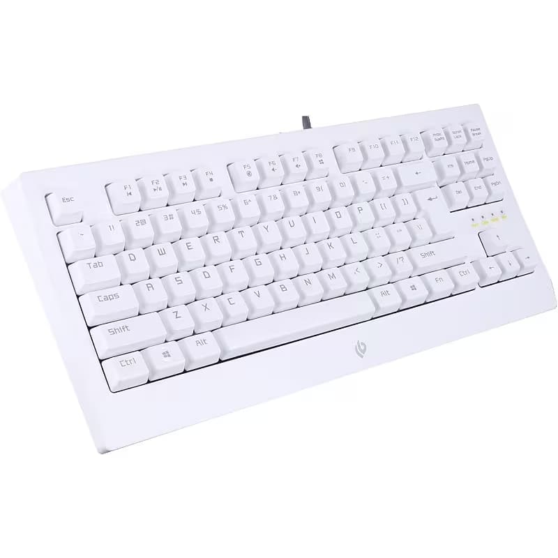 Oumilen - Wired Mechanical Keyboard – 87 Keys Compact with Red Switches, USB Plug & Play, Ergonomic Office Gaming - White price history on PriceWatchPro