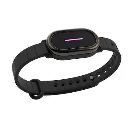 Front. PRIMEPLUS - Long Distance Relationship Bracelets for Couples - Feel Each Other's Touch Across Miles | Matching Couple Bracelet Gift - Black.