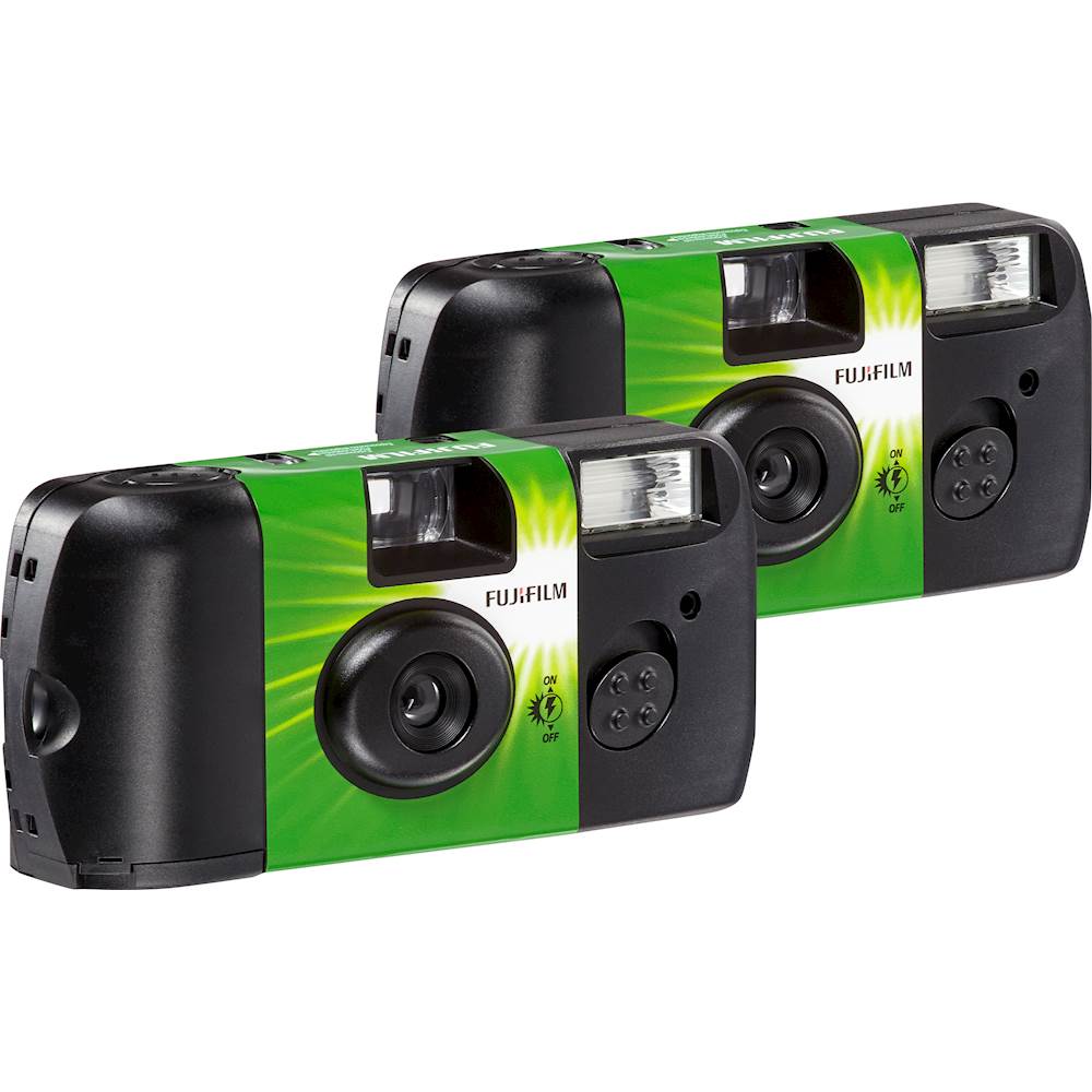 Best Buy Fujifilm QuickSnap Disposable Film Camera (2Pack) Green 1200811