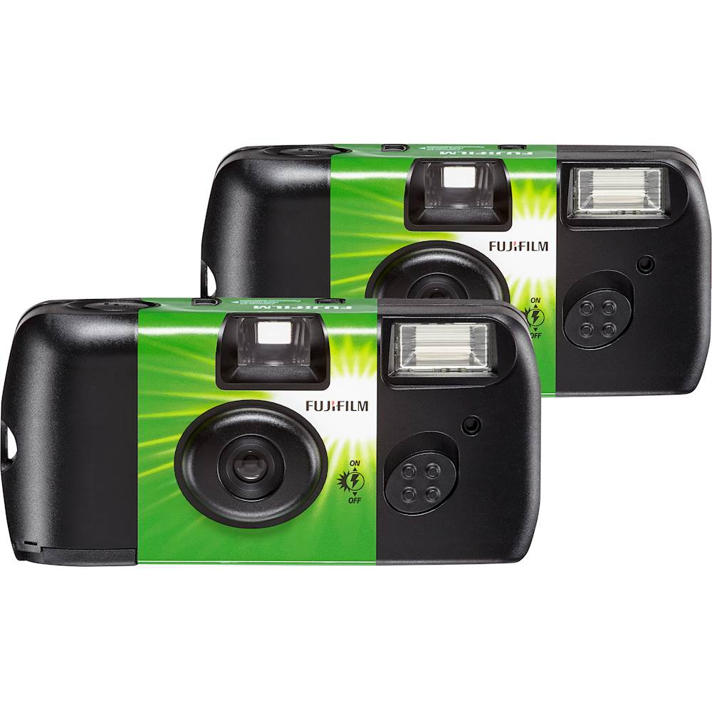 Ampère Seminarie Handschrift Fujifilm QuickSnap Disposable Film Camera (2-Pack) Green 1200811 - Best Buy